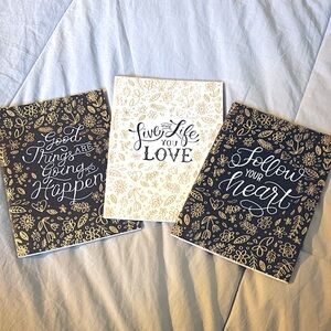 3 NOTEBOOKS & STICKERS BUNDLE